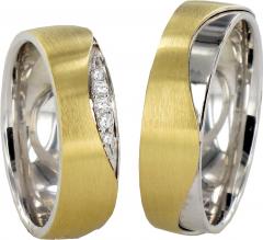 Simon & Söhne White gold yellow gold Marryring