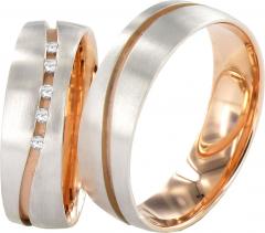Simon & Söhne White gold red gold Marryring