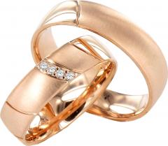 Simon & Söhne Oro rojo - Los anillos de boda