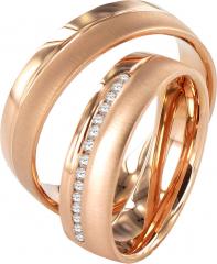 Simon & Söhne Oro rojo - Los anillos de boda