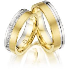 Simon & Söhne White gold yellow gold Marryring