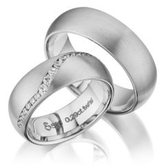 Simon & Söhne Oro blanco - Los anillos de boda