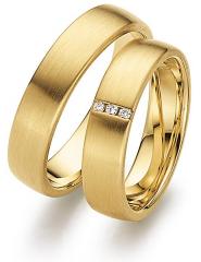 585 Gelbgold, seidenmatt,  August Gerstner Classic wedding Rings