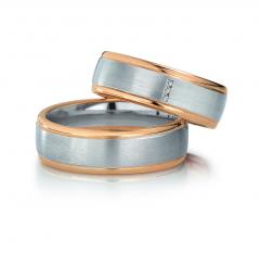 August Gerstner White gold rose gold Marryring