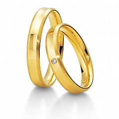 Breuning Oro amarillo - Los anillos de boda