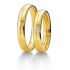 Breuning Oro amarillo - Los anillos de boda