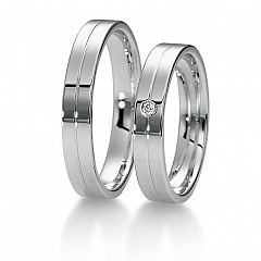 Breuning Oro blanco - Los anillos de boda