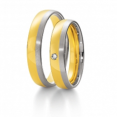 Breuning Oro Blanco Oro Amarillo Anillos de boda
