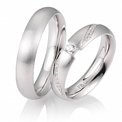 Breuning Oro blanco - Los anillos de boda