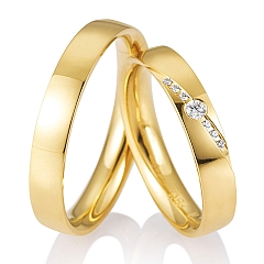Breuning Oro amarillo - Los anillos de boda