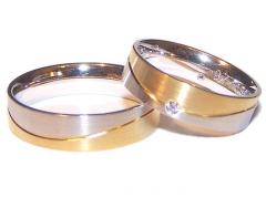 585 Weissgold , seidenmatt,  Bruno Mayer Oro Blanco Oro Amarillo Anillos de boda