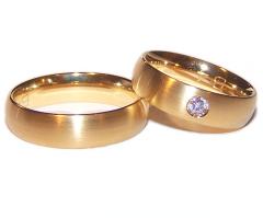 585 Gelbgold, seidenmatt,  Bruno Mayer Classic wedding Rings
