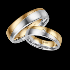 Giloy White gold yellow gold Marryring