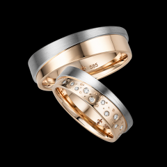 Giloy White gold rose gold Marryring
