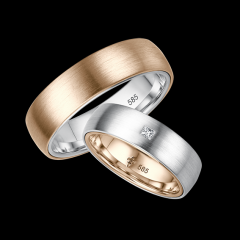 Giloy White gold rose gold Marryring