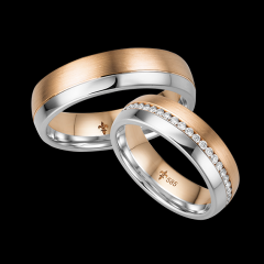Giloy White gold rose gold Marryring