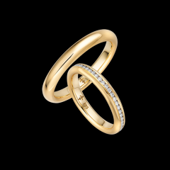 Giloy Oro amarillo - Los anillos de boda