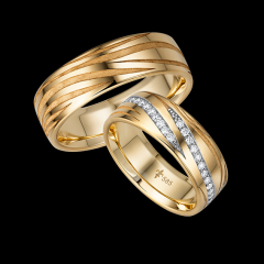 Giloy Oro amarillo - Los anillos de boda