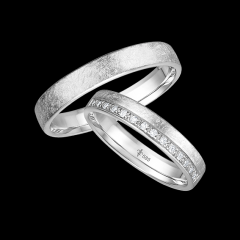 Giloy Oro blanco - Los anillos de boda