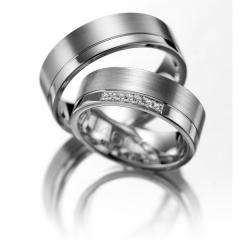 Weidner Oro blanco - Los anillos de boda