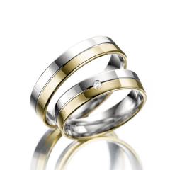 Weidner Gray gold yellow gold Marryring