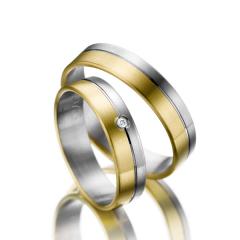 Weidner Gray gold yellow gold Marryring