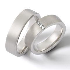 Weidner Oro blanco - Los anillos de boda