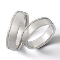 Weidner Oro blanco - Los anillos de boda