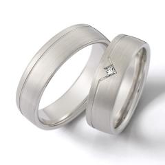 Weidner Oro blanco - Los anillos de boda