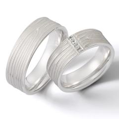 Weidner Oro blanco - Los anillos de boda