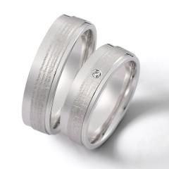 Weidner Oro blanco - Los anillos de boda