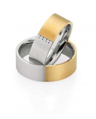 Saint Maurice White gold yellow gold Marryring