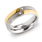 Titanium ring with diamonds 0101-27