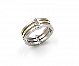 Titanium plated diamond ring 0126-02