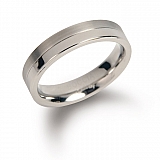 Matt brillante anillo de titanio 0129-01