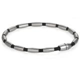 stainless steel rubber bracelet chain Olive