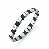 Armband ShiKou mit schwarzen und weißen Brillanten 020.20P04