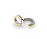 Bowls of gold plated hinged hoop earrings, 0510-03