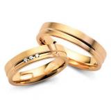 Marrying 585 apricot gold, 5,00 mm Width, satin / polished,