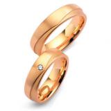 Marrying 585 apricot gold, 6,00 mm Width, satin / polished,
