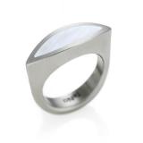 Stainless Steel Ring Nava pearl 066.1900.D26W