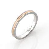 TeNo Partner rings stainless steel rose gold 068.1700.D30RG AdiT