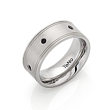 TeNo Ring "NOBILIS" mit 6 Onyx Edelsteinen 069.10XO2.D20