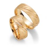 Marrying 585 apricot gold, 7,00 mm Width, satin,