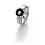 Design Schmuck Ring mit Keramik und Brillant 164.2514.D15.F01
