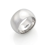 TeNo Ring "AURA" hochglanzpoliert mit Comfort Fit Ringschiene 16