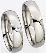 Friendship Rings 925 Silber, 5,00 mm Breite, poliert, 1 Zirkonia,