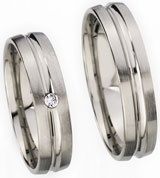 Friendship Rings 925 Silber, 5,00 mm Breite, seidenmatt /poliert, 1 Zirkonia,