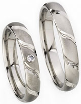 Friendship Rings 925 Silber, 4,00 mm Breite, sandmatt mit Muster, 1 Zirkonia,