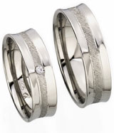 Friendship Rings 925 Silber, 6,00 mm Breite, satiniert / poliert, 1 Zirkonia,